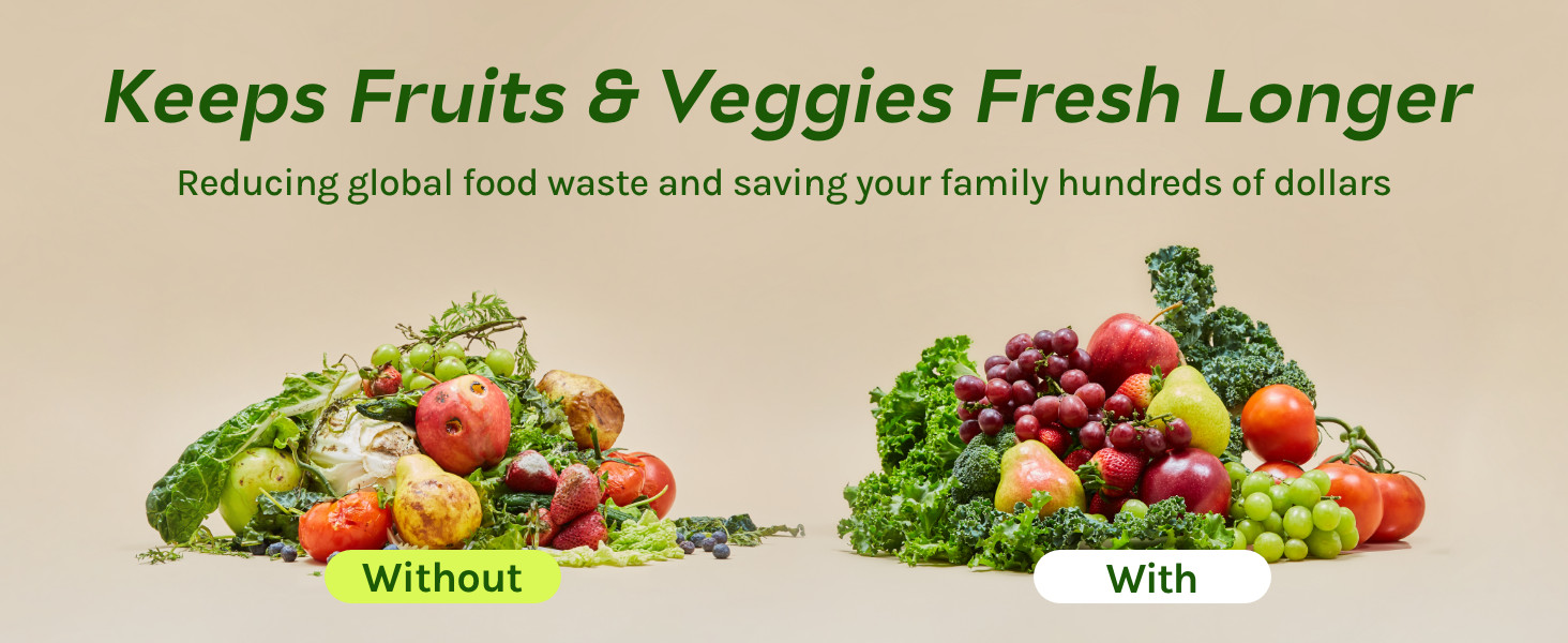 Eat Cleaner, 12 oz (3 Pack) with one Trigger – Keeps Produce Fresh, Vegan,