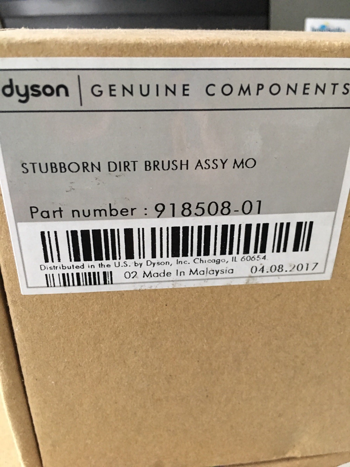 DYSON GENUINE Stubborn Dirt Brush Assembly, Universal Fit, 918508 Attachment NIB