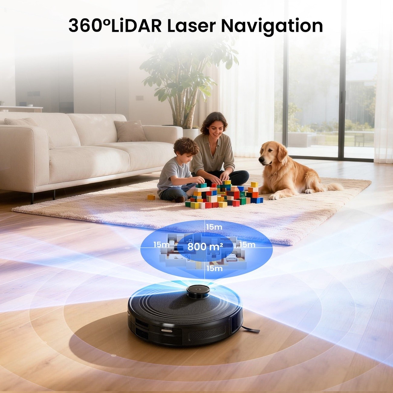 Lefant M2 Plus LiDAR Robot Vacuum Mop 7000Pa