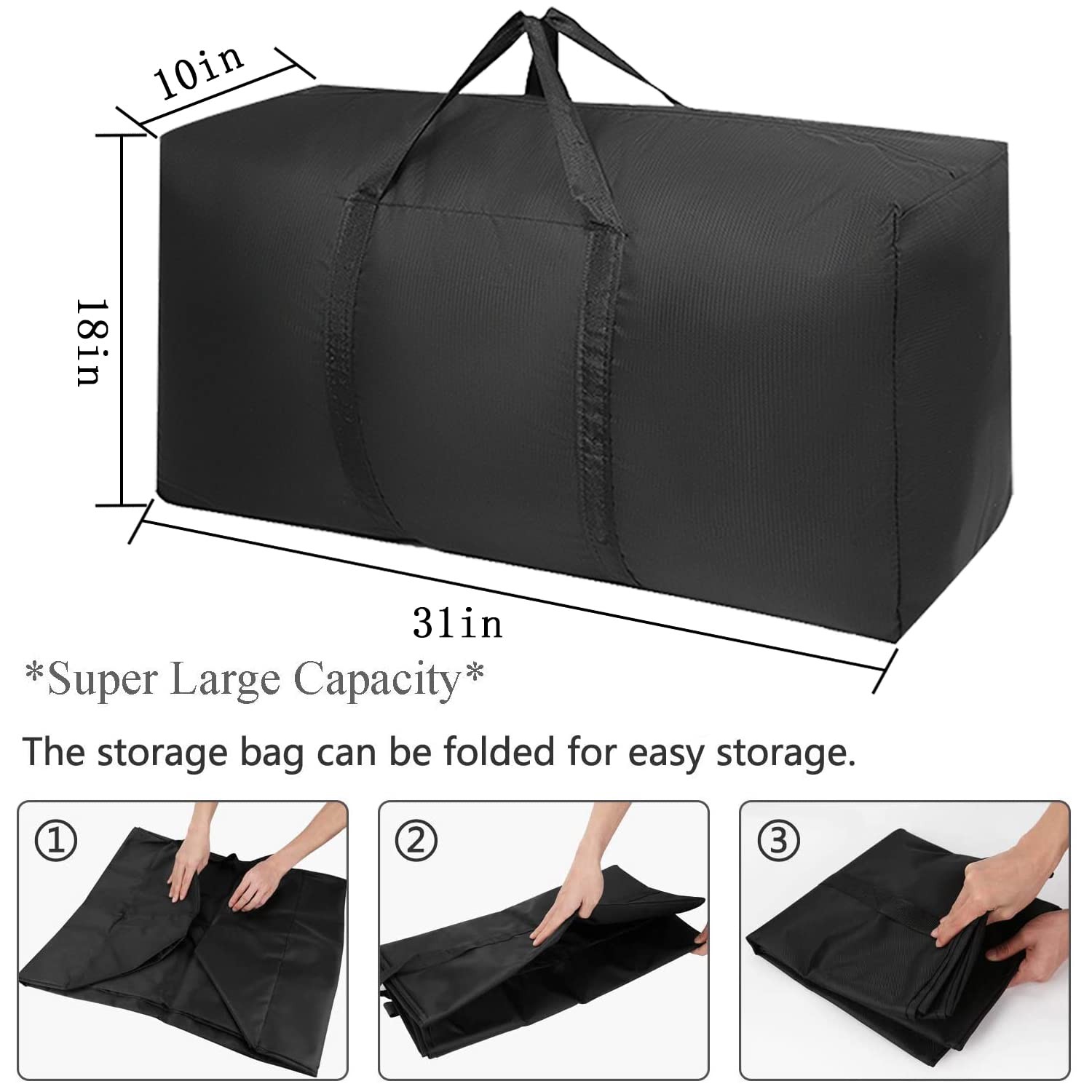 Extra Large Moving Bags with Strong Zippers & Carrying Handles, Storage Bags …