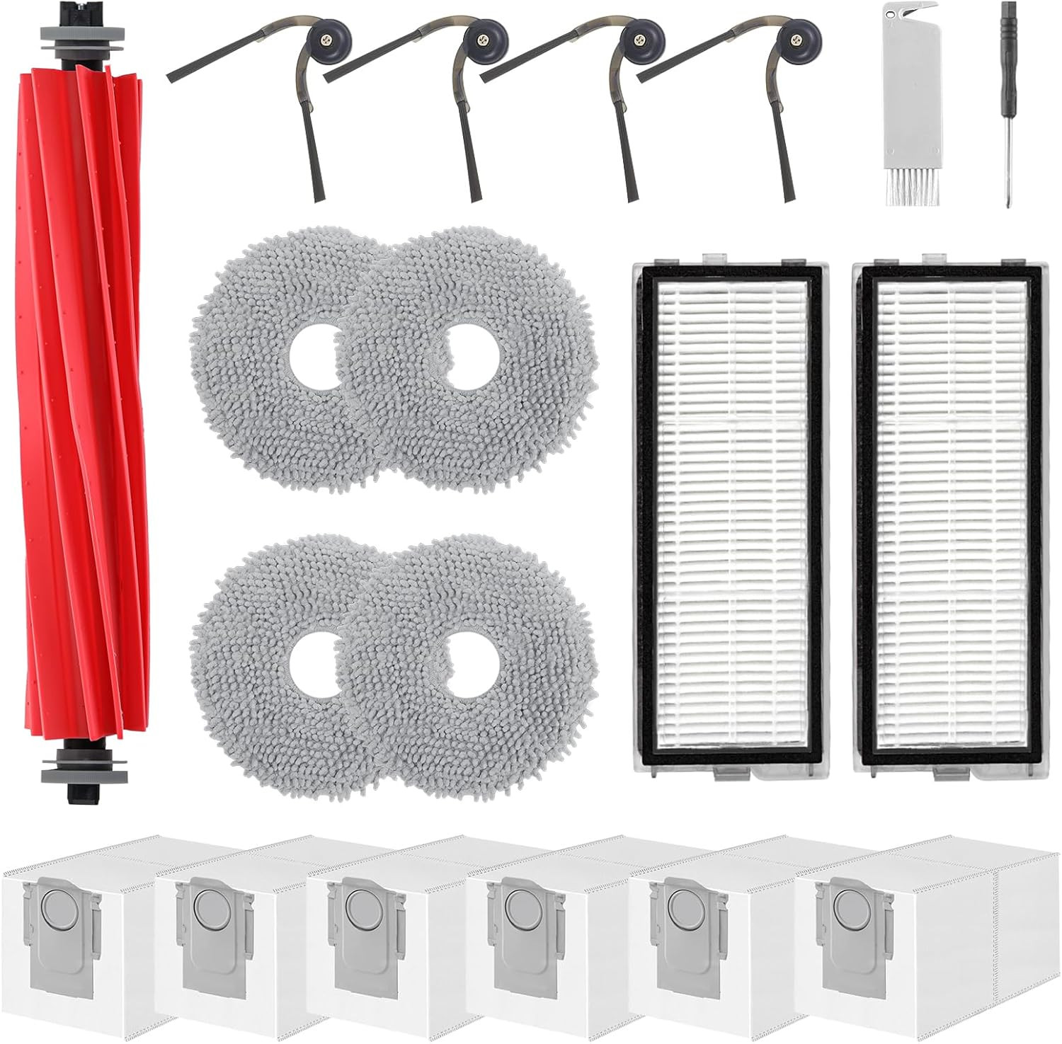 Accessories Replacement Kit for Roborock Qrevo Serie – QV 35A/QV 35S, QR 598/…