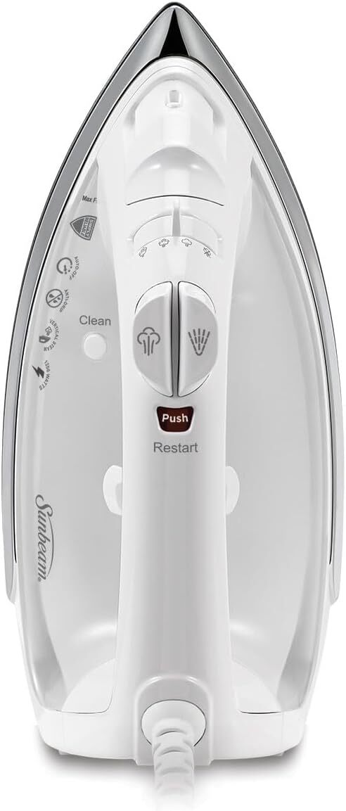 Brand New Sunbeam Classic Iron 1200W, Mid-size Anti-Drip Nonstick Soleplate