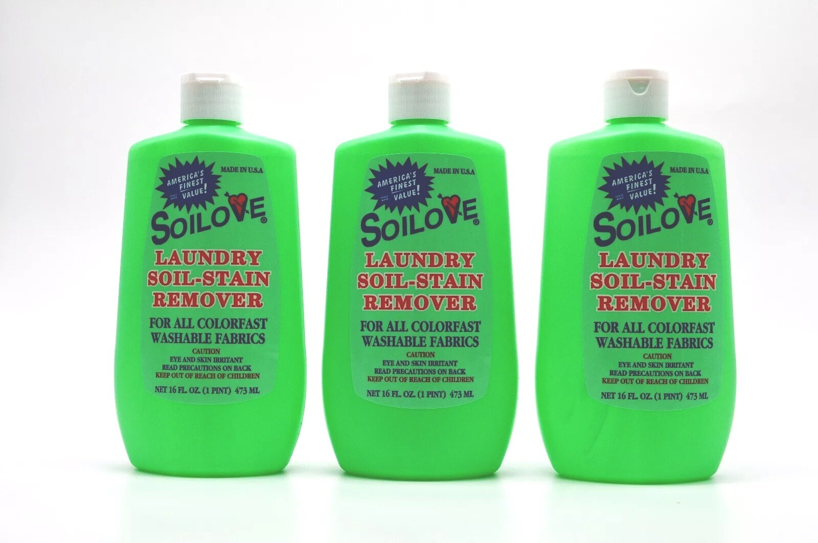 Soilove Laundry Soil-Stain Remover 16oz 3 / 6 / 9 Packs ( Made in USA )