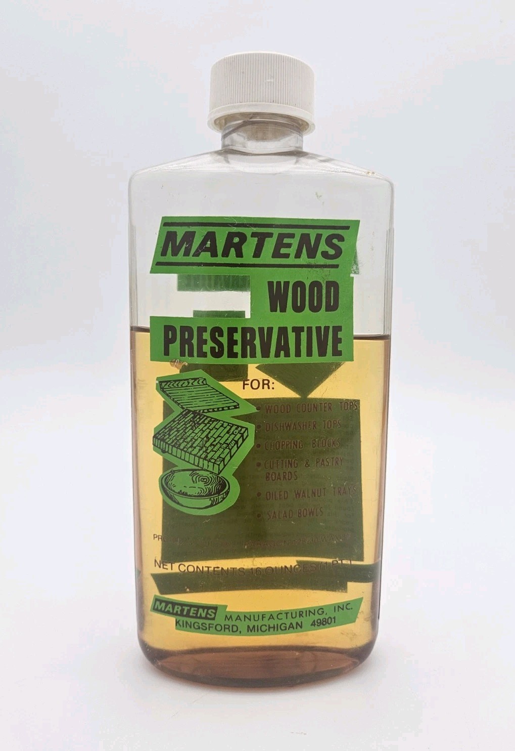 Vintage Martens Wood Preservative Oil Wax Wood Treatment Discontinued Sealer