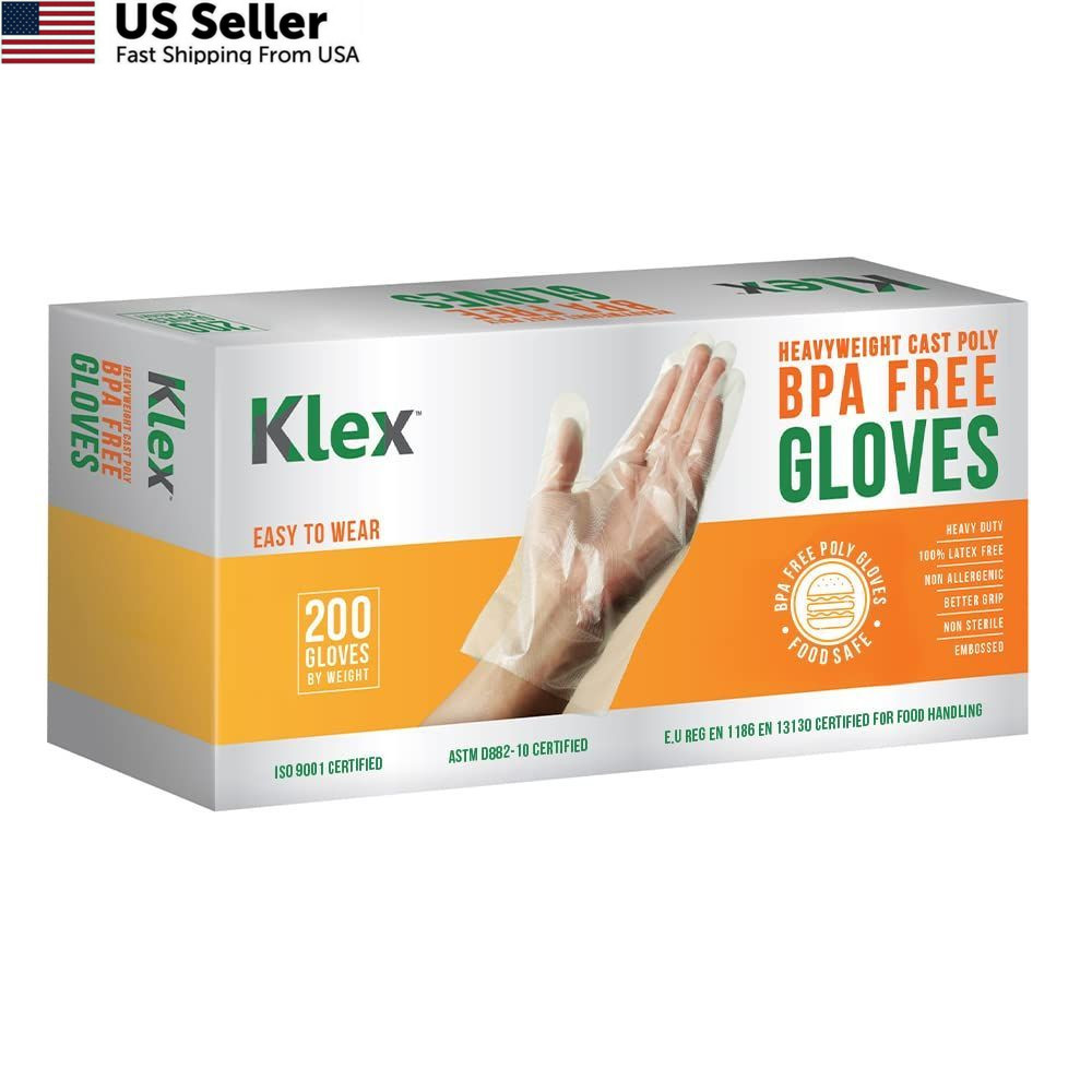 Klex 200 BPA Free Disposable Heavyweight Cast Medium (Pack of 200), Clear