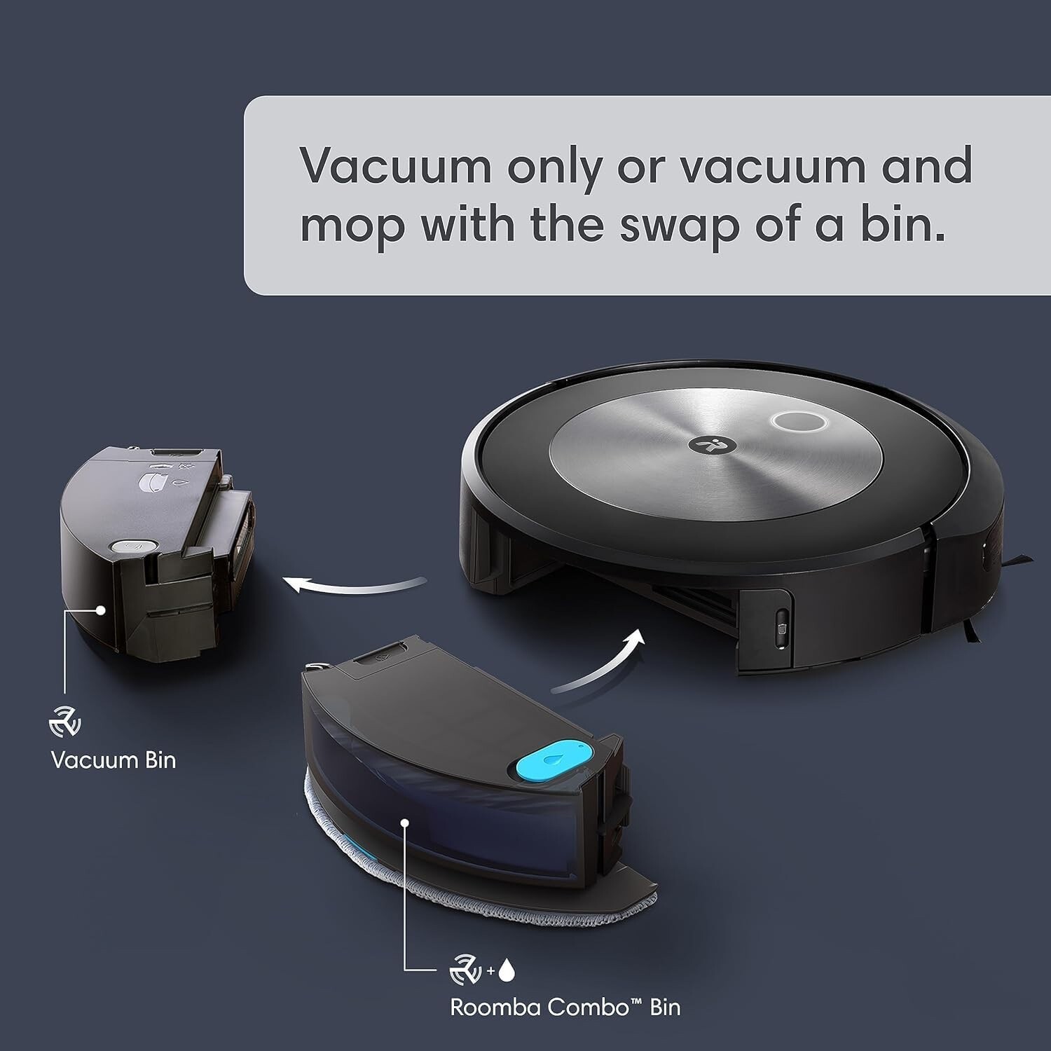 iRobot Roomba Combo j5+ Self-Emptying Robot Vacuum & Mop – Certified Refurbished