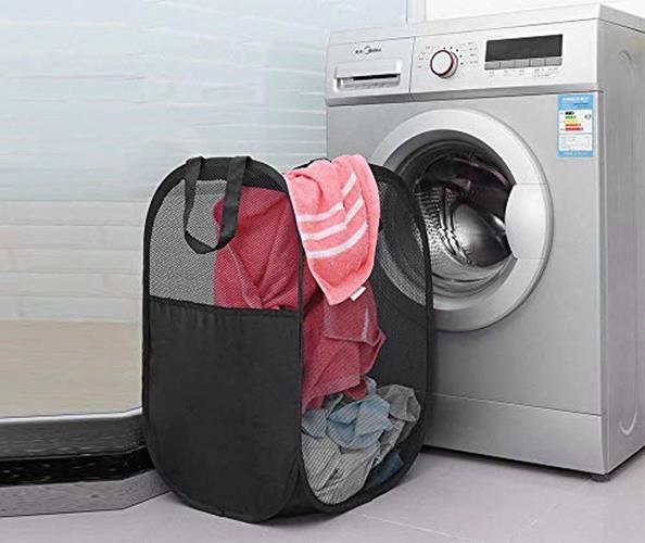 BENJUNC 2 laundry baskets, pop-up laundry baskets, foldable Assorted Colors