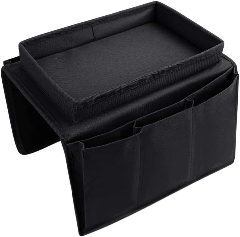 Sofa Armrest Organizer 6 Pocket TV Remote Holder Chair Beside Couch Bag