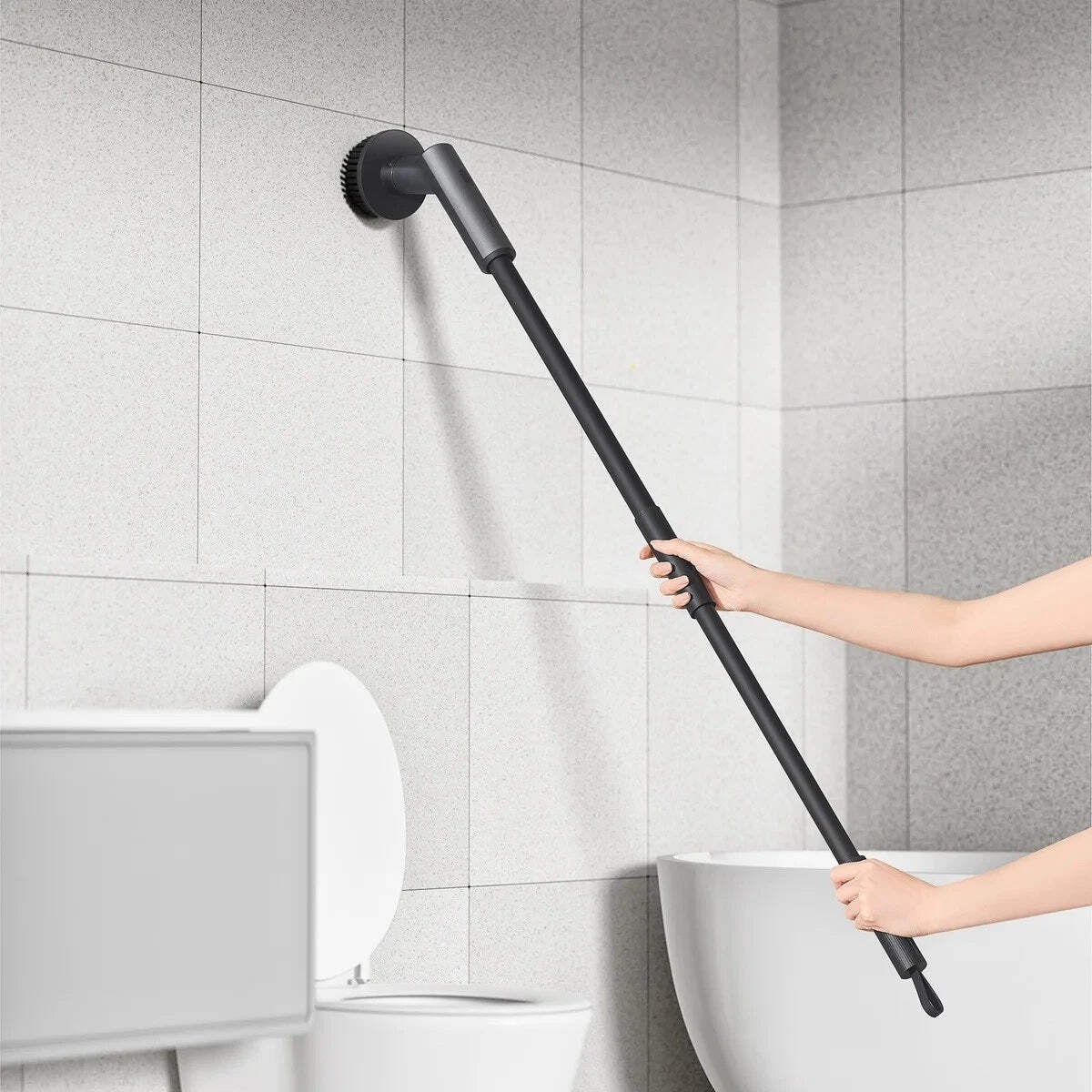 HOTO Cordless Spin Scrubber 2.5Nm Torque 6 Brush Heads IPX7 Waterproof