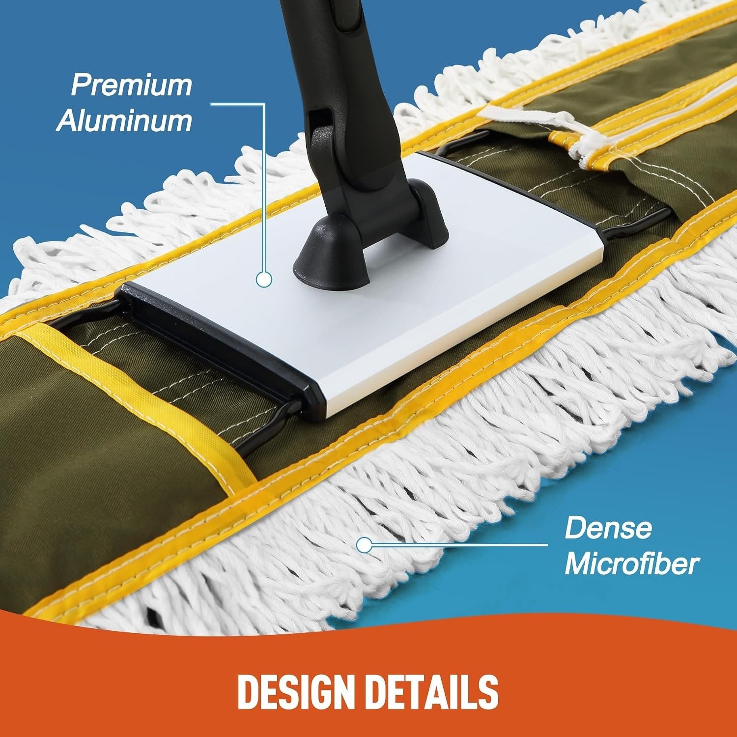 Versatile 36-Inch Mop for Hardwood, Tile, and Marble – Heavy Duty & Reliable