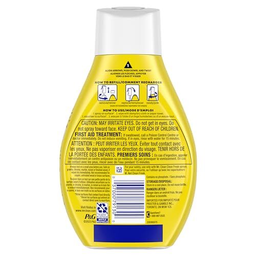 Mr Clean Clean Freak Multi Surface Cleaner Spray Pack of 4 Lemon Zest 16 Fl Oz