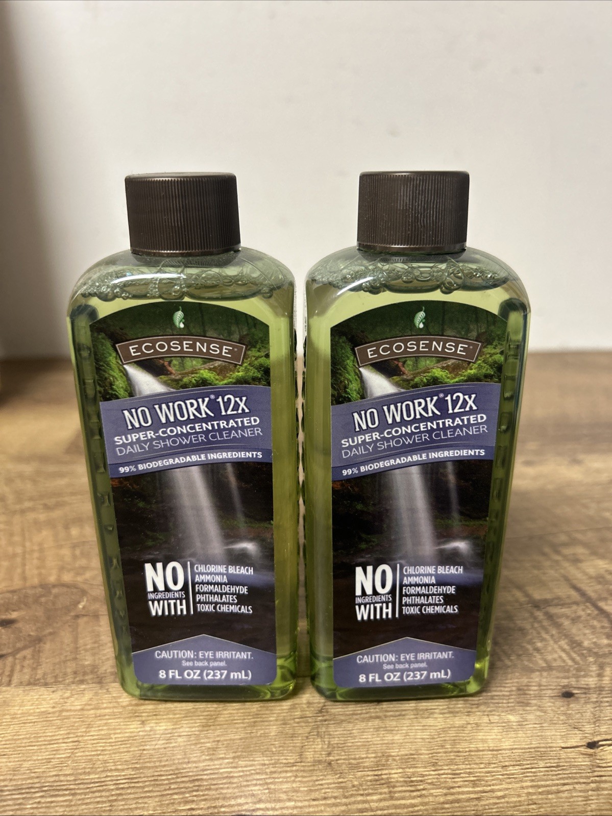 (2) Melaleuca EcoSense No Work 12X Concentrated Daily Shower Cleaner 8 Fl Oz