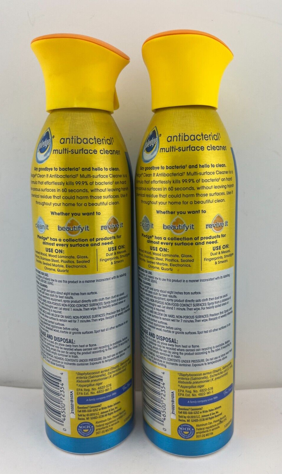 Pledge Antibac Multi Surface Cleaner CITRUS 9.7oz Ea, 2 PK – FREE SHIPPING!