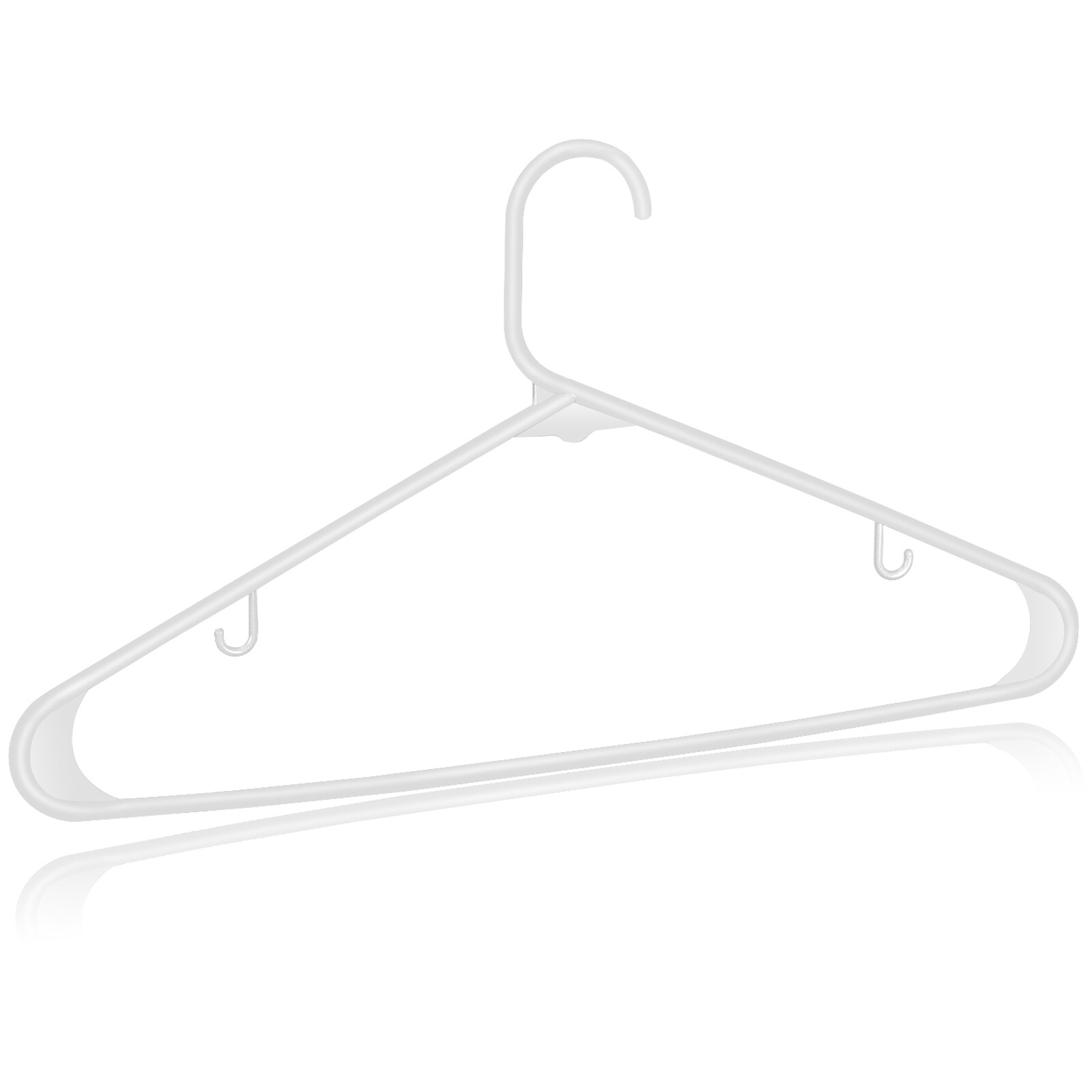 Premium Quality Clothes Hangers (100 Pack) Plastic Gallus Shirt Hanger