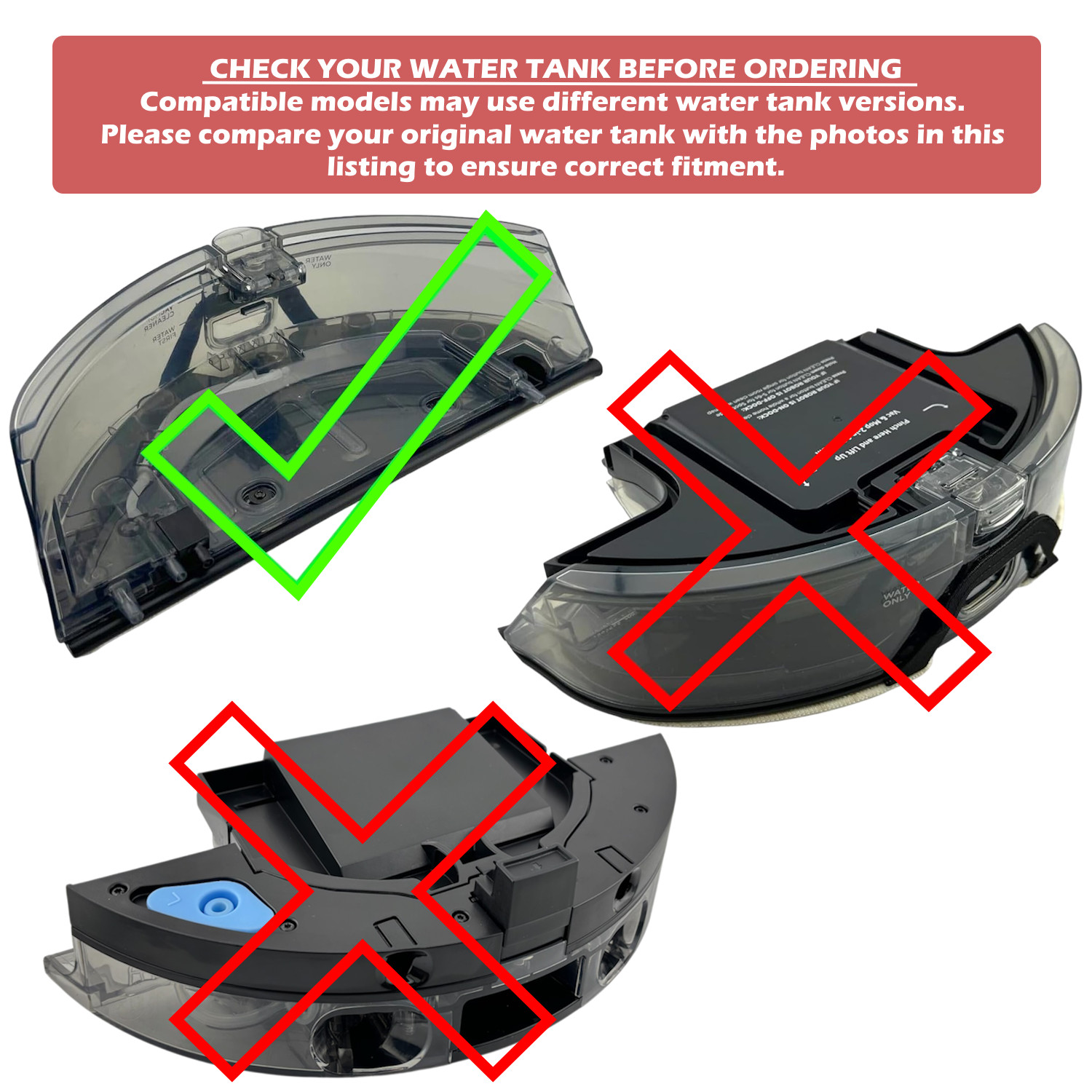OEM Shark AI Ultra UR2410WXUS, RV2620WFUS, RV2610WTUS Water Tank Fluid Reservoir
