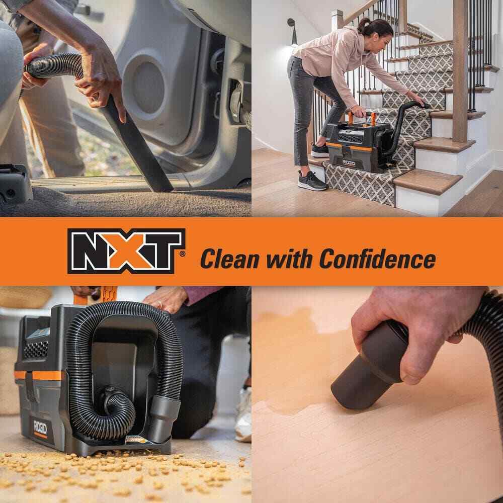 RIDGID 3 Gal 18V Cordless Handheld NXT Wet/Dry Shop Vacuum Filter (Tool Only)