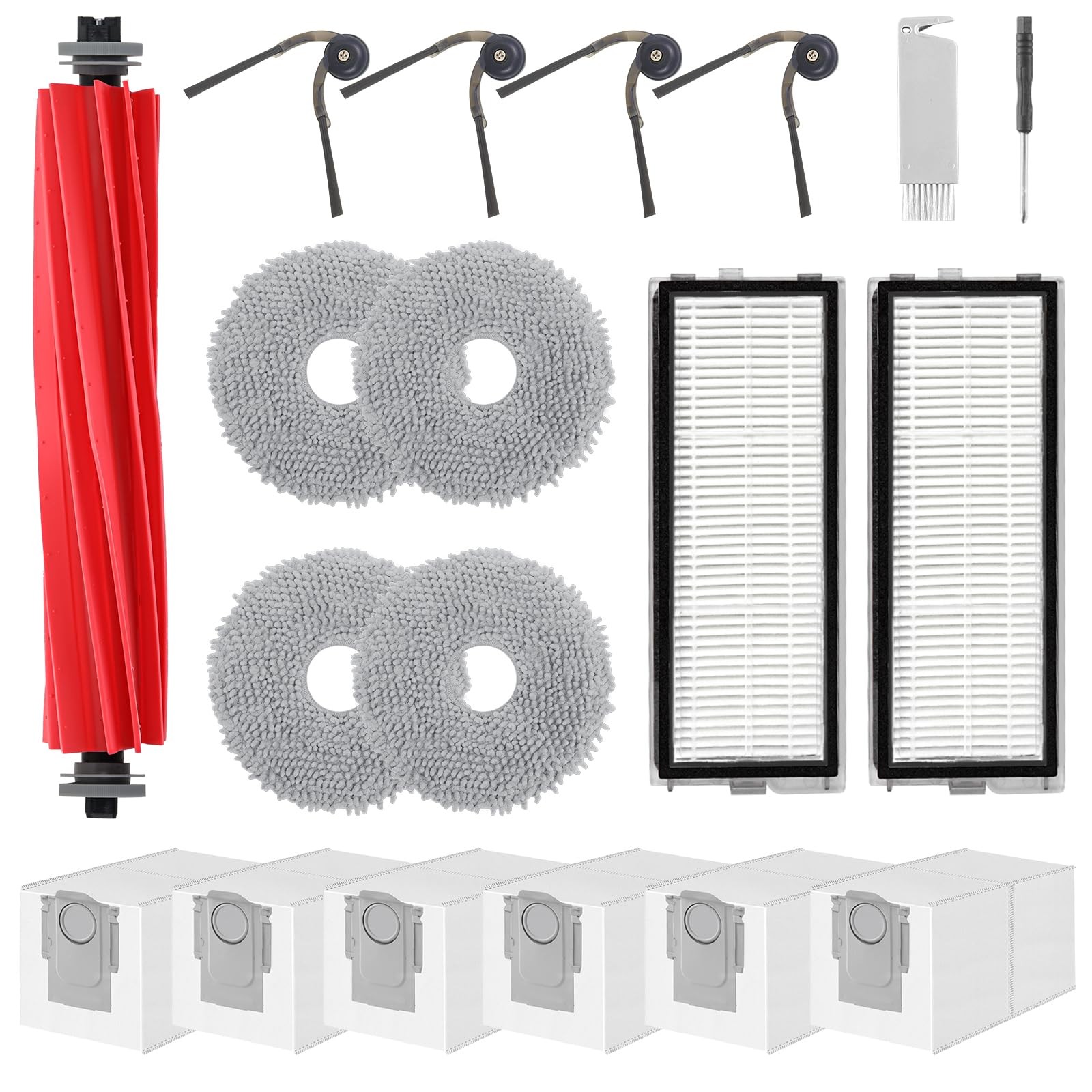 Spofan Accessories Replacement Kit for Roborock Qrevo Serie QV 35A/QV 35S, Q…