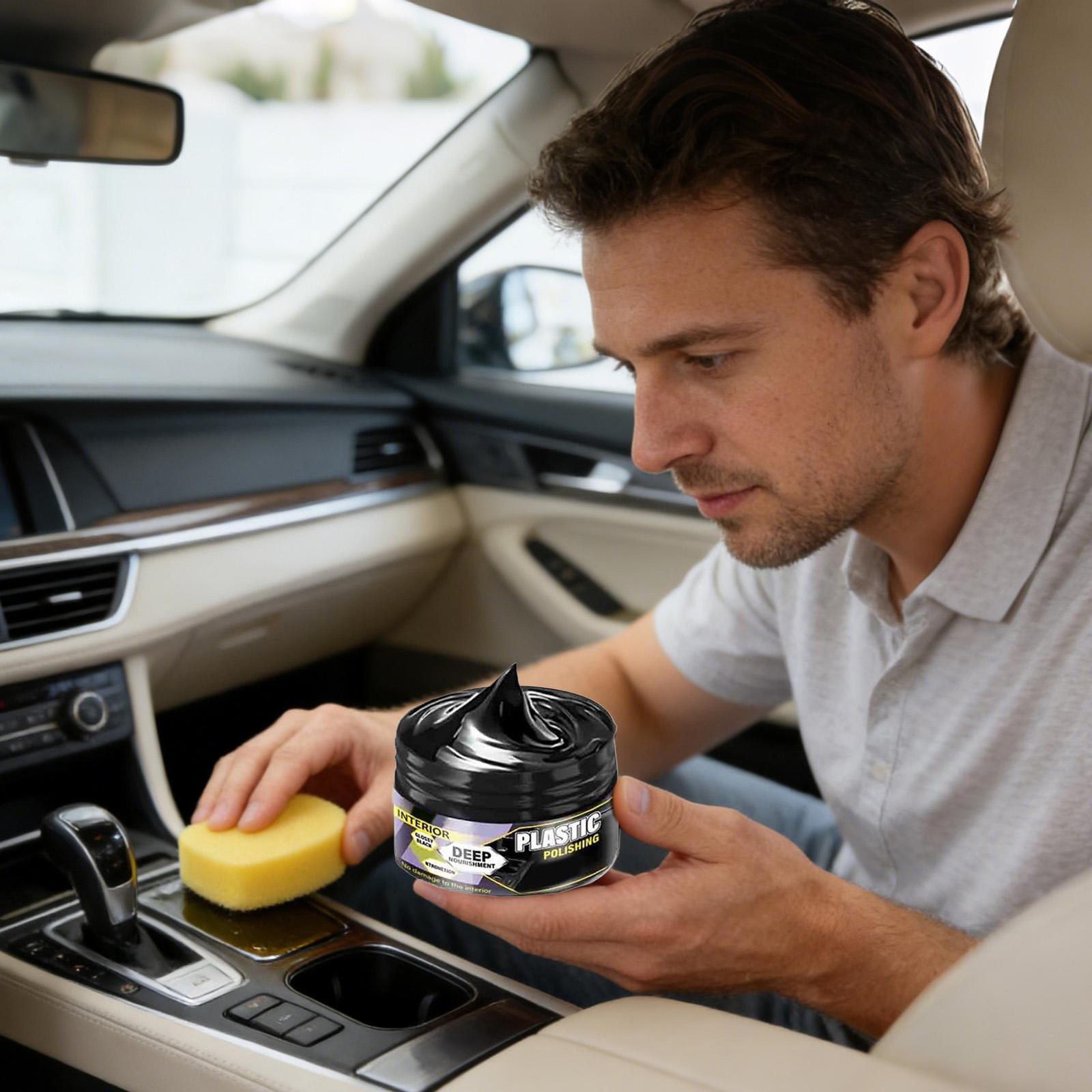 Car Interior Maintenance Wax Cleaning Kit Shine Cleaning Detailing Restorer 55ml