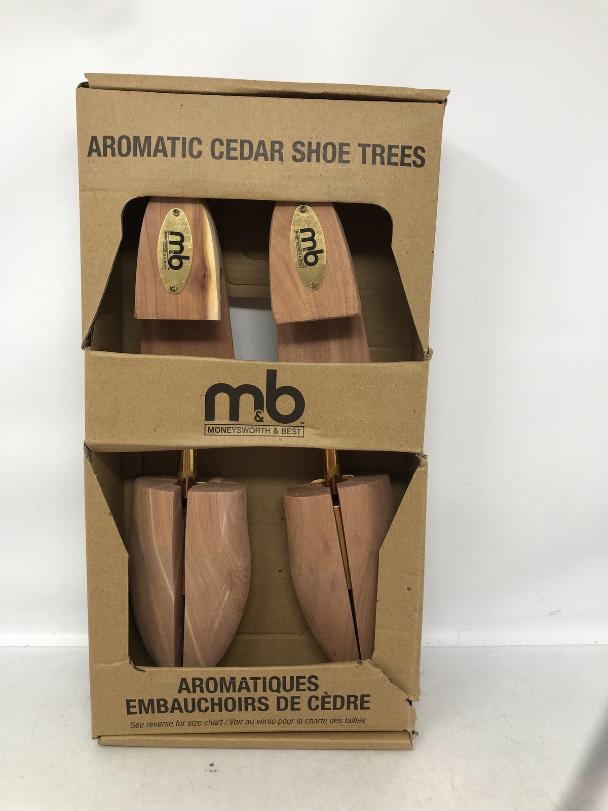 Moneysworth and Best Men’s Shoe Trees Split Toe Hook Heel Mens (Small 6.5-8)