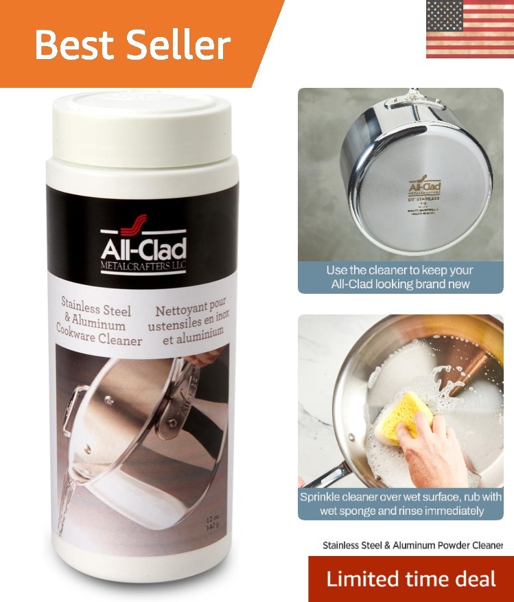Eco-Friendly Powder Polish for Stainless Steel Cookware – 12 Ounce Edition