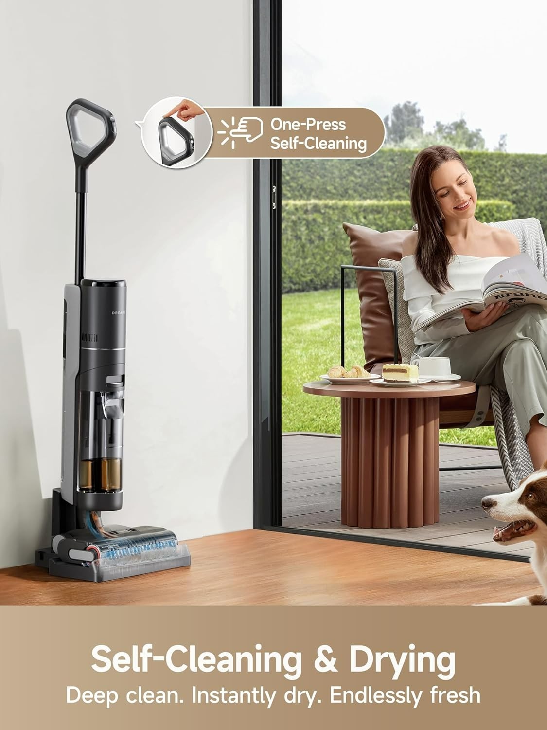 DREAME H12 PRO Vacuum Mop, Wet Dry Vacuum Cleaner for Hard Floor, Vacuum and Mop