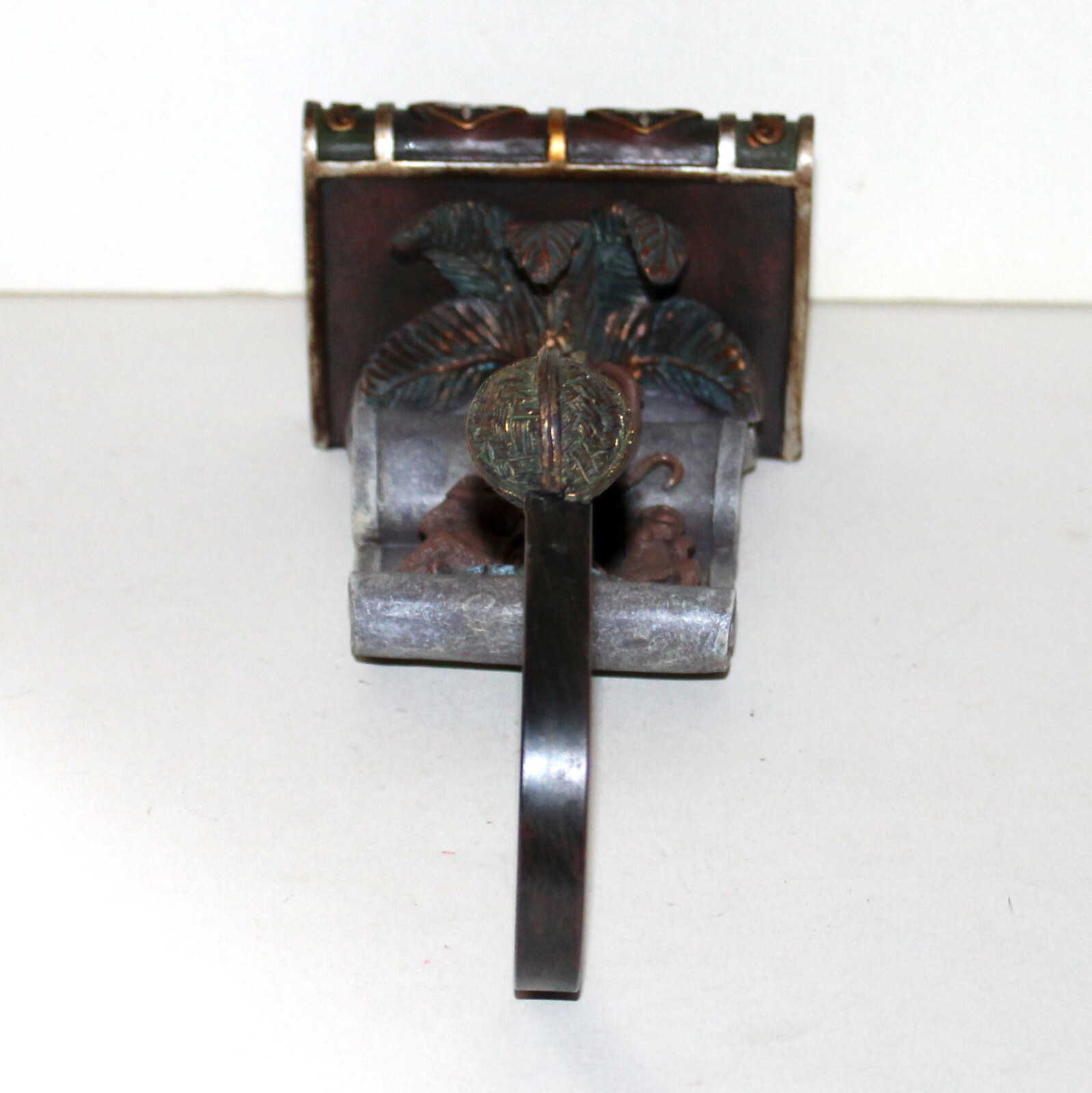 Orions Wall Hook coat hanger Wise Monkeys Palm Tree shelf decor vintage
