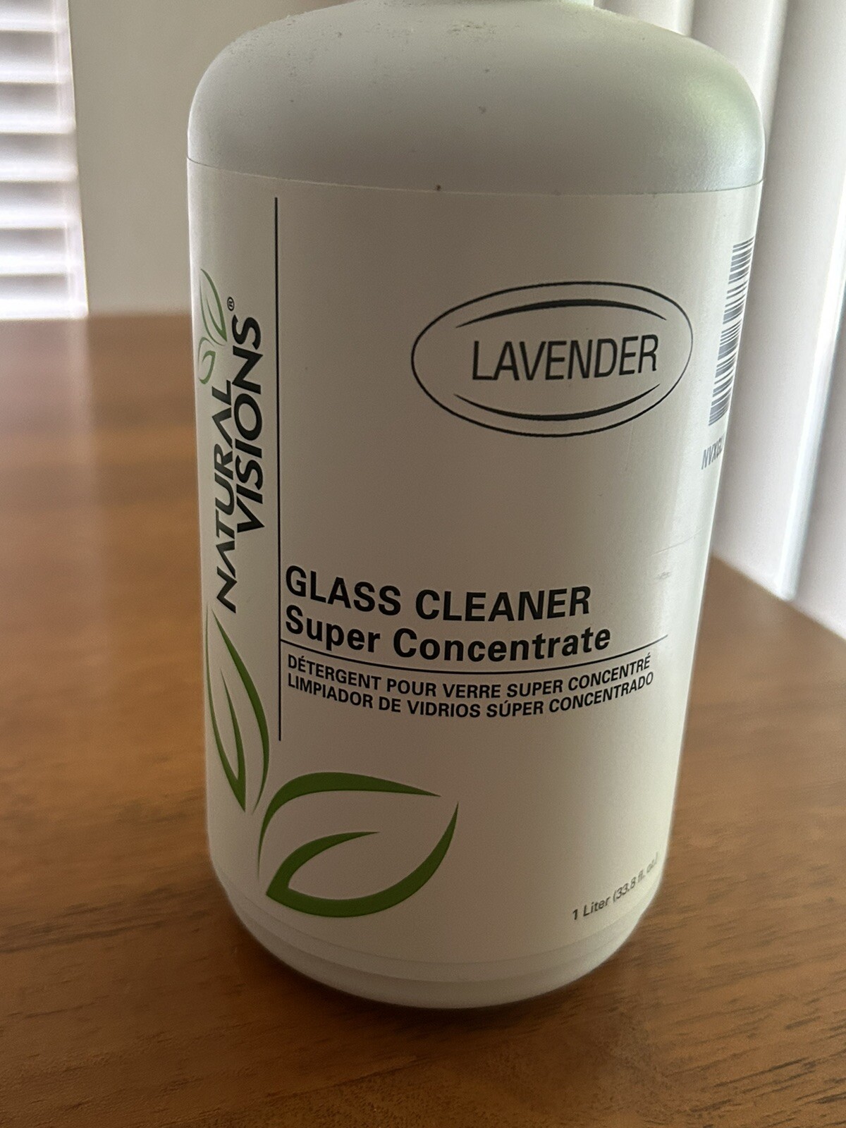 Sealed Natural Visions Lavender Super Concentrate Glass Cleaner 1 Liter 33.8 fl
