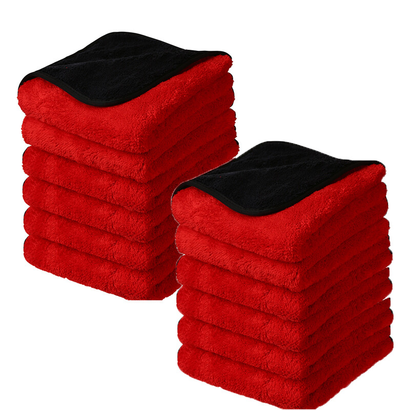 1200GSM Ultra Plush Microfiber Cleaning Towels Professional Wash Drying 120 Pcs