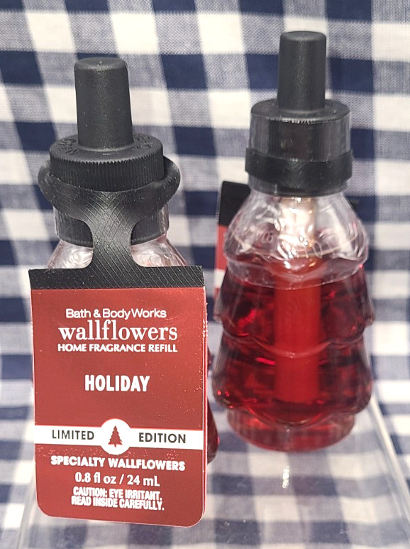 2-Pack NEW Holiday TREE Wallflower Refill Bulbs SEALED Bath & Body Works