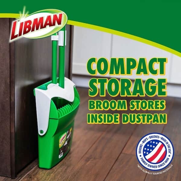 Lobby Broom and Dustpan Cleaning Set Commercial Floor Sweep