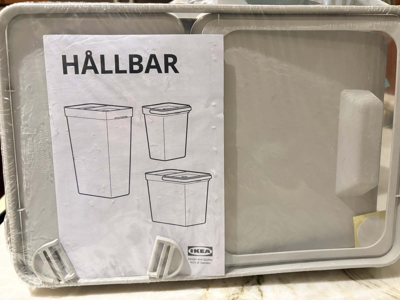 Ikea Hallbar #2 Trash Lid 504.202.06 2325 Trash Can Lid 9 Gallon Gray Brand New