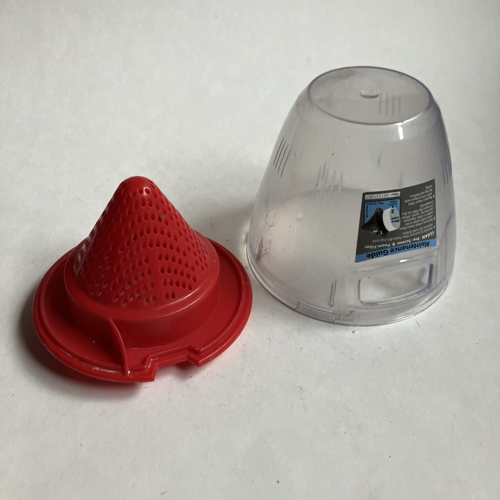 Genuine Dust Cup Canister Bin and Filter Screen Hoover Linx Vacuum BH50015 OEM