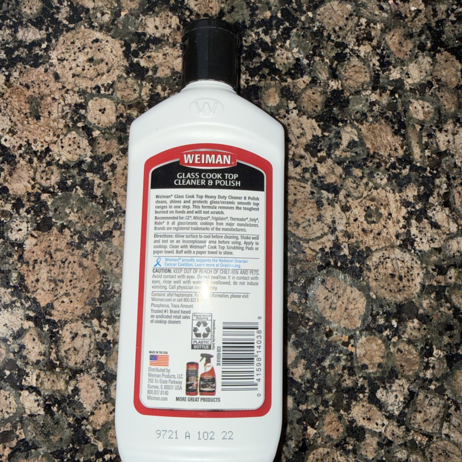 (2) Weiman Glass Cook Top Cleaner & Polish Heavy Duty