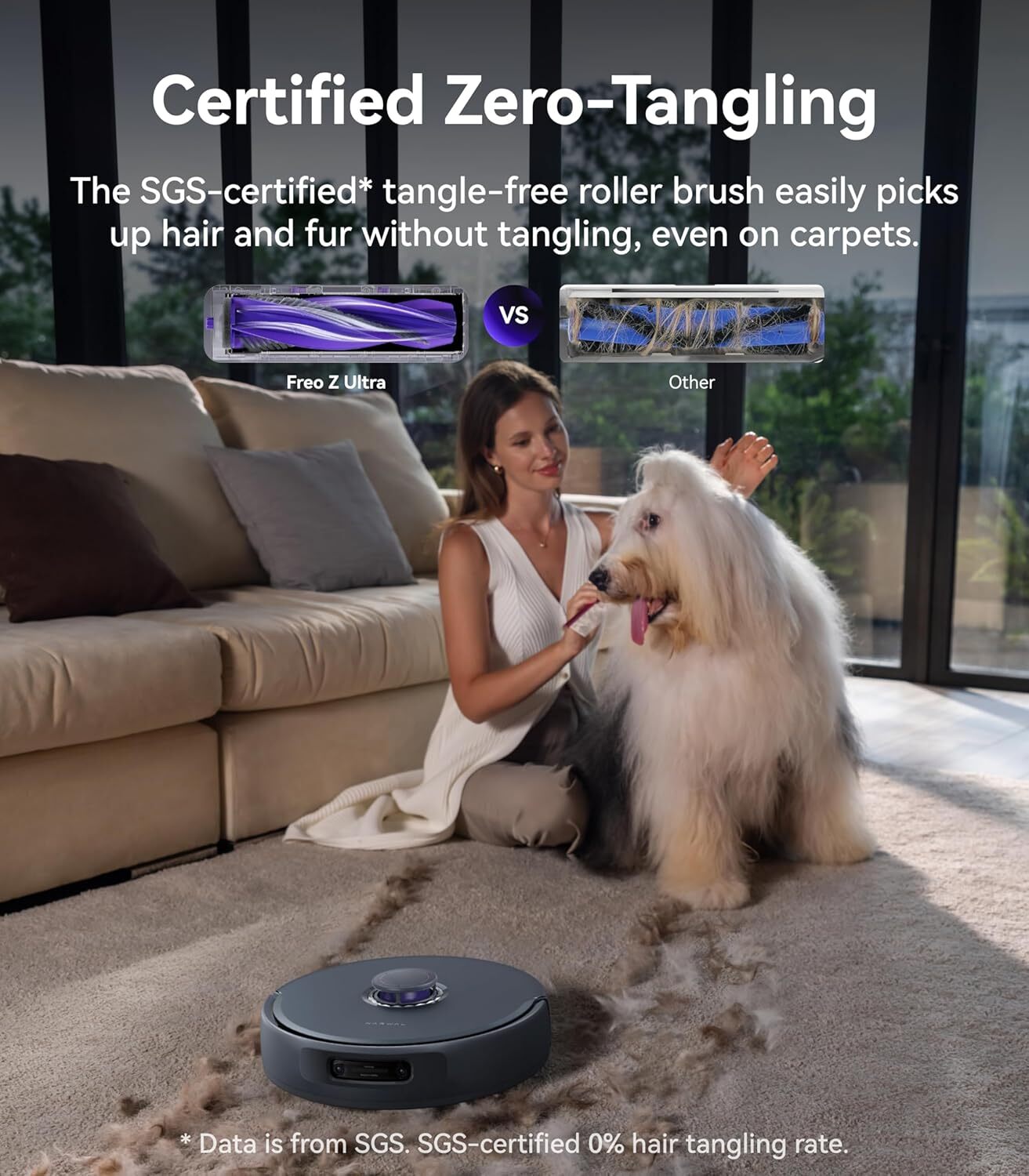 Narwal Freo Z Ultra Robot Vacuum and Mop 12000Pa Self-Emptying APP/Voice Control