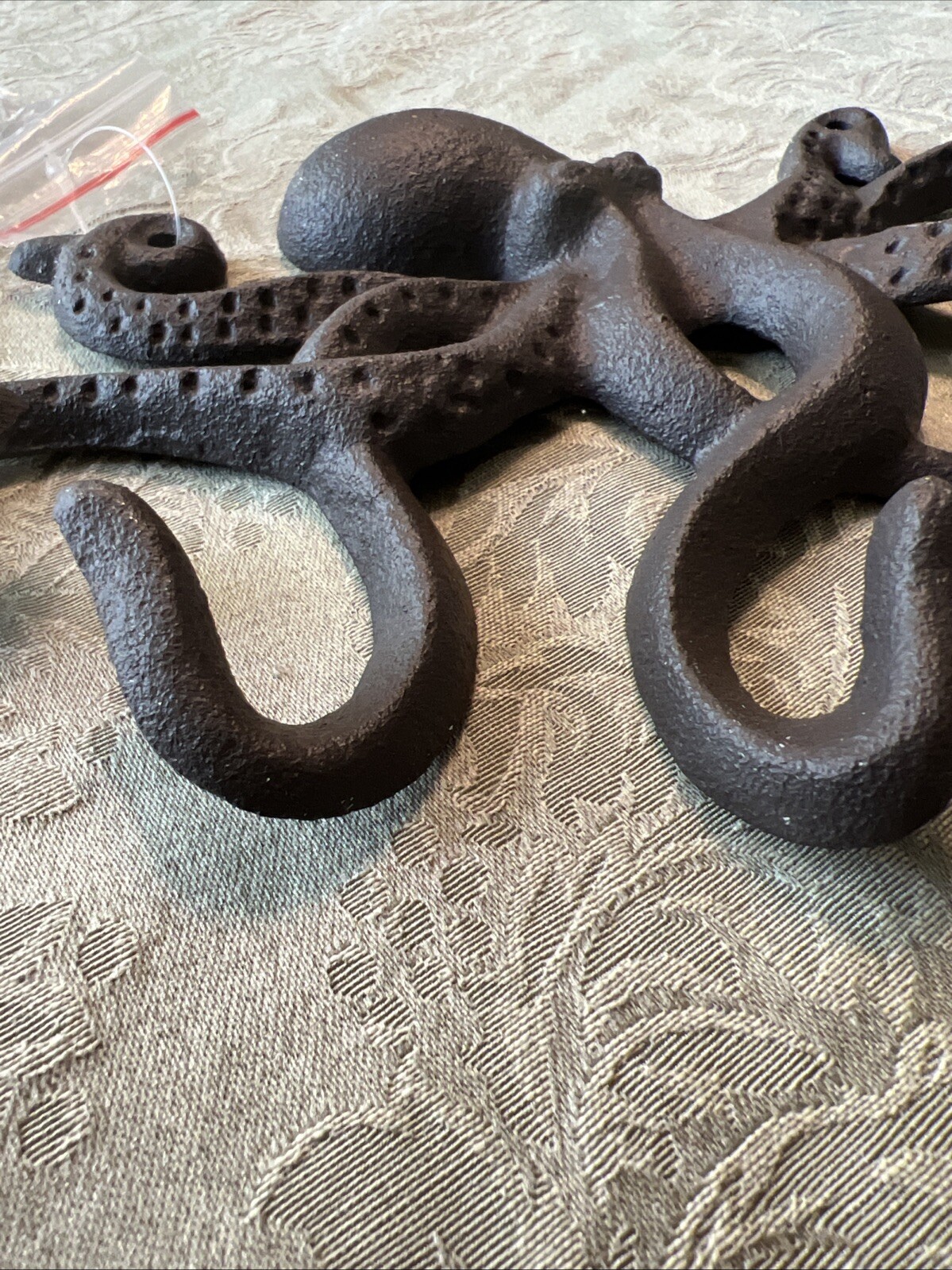 Cast Iron Swimming Octopus Wall Hook Towel Key Holder Bathroom Entry Door Hanger
