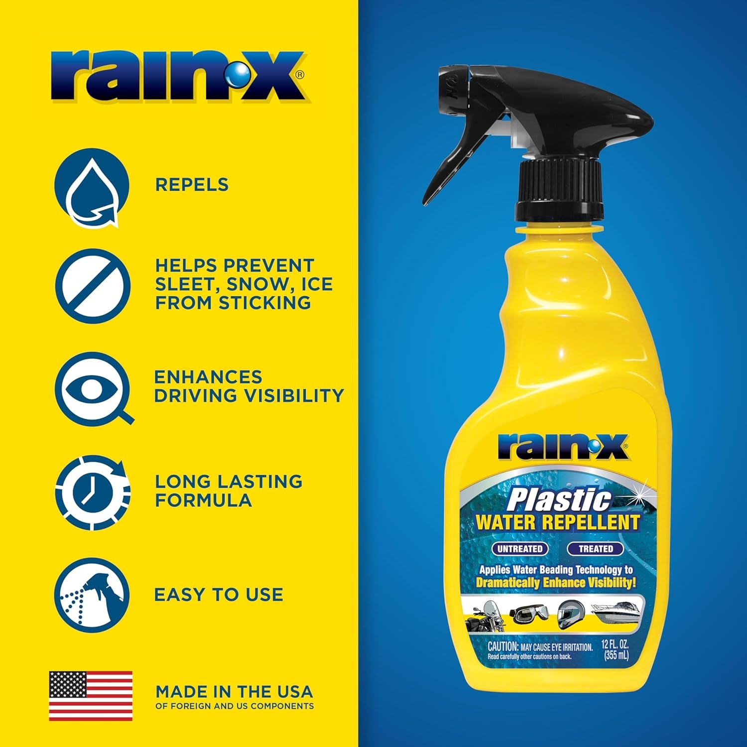 Rain-X 620036 Plastic Treatment – 12 fl. oz. 1 Count (Pack of 1)