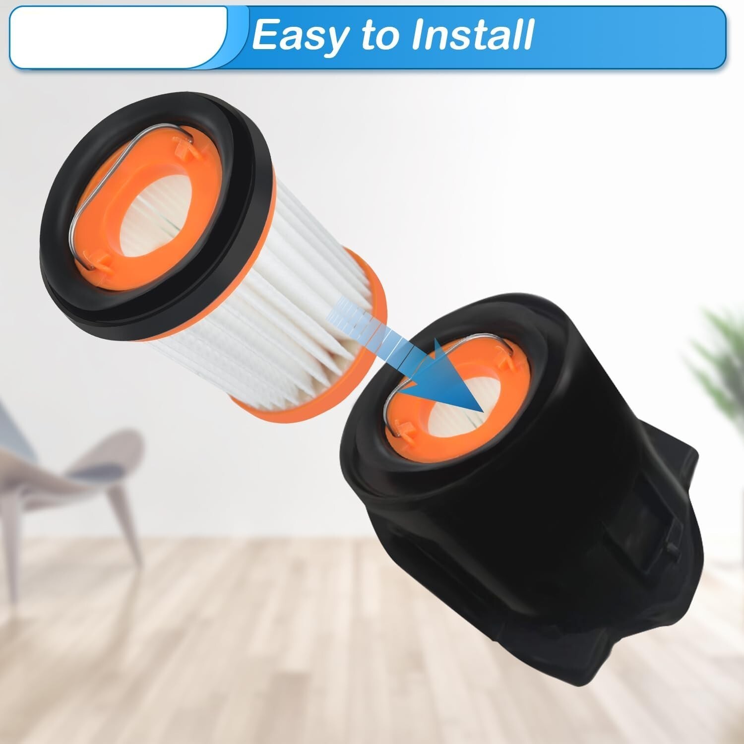 WV201 Filter for Shark Wandvac ION W1 S87 Fabric Cordless Handheld Vacuum WV200