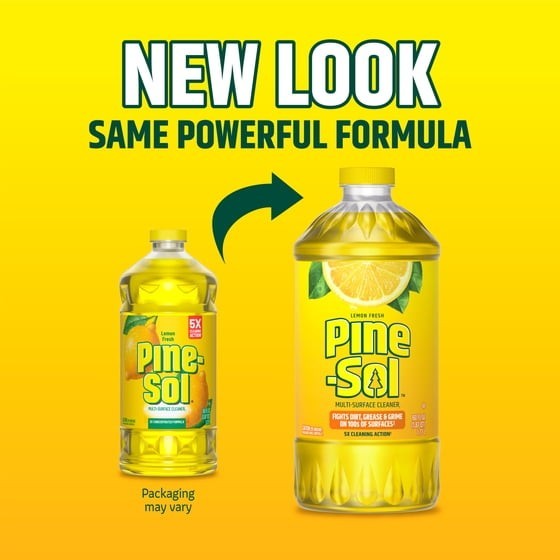 Pine-Sol Multi-Surface Floor Cleaner, Lemon Fresh, 60 Fluid Ounces