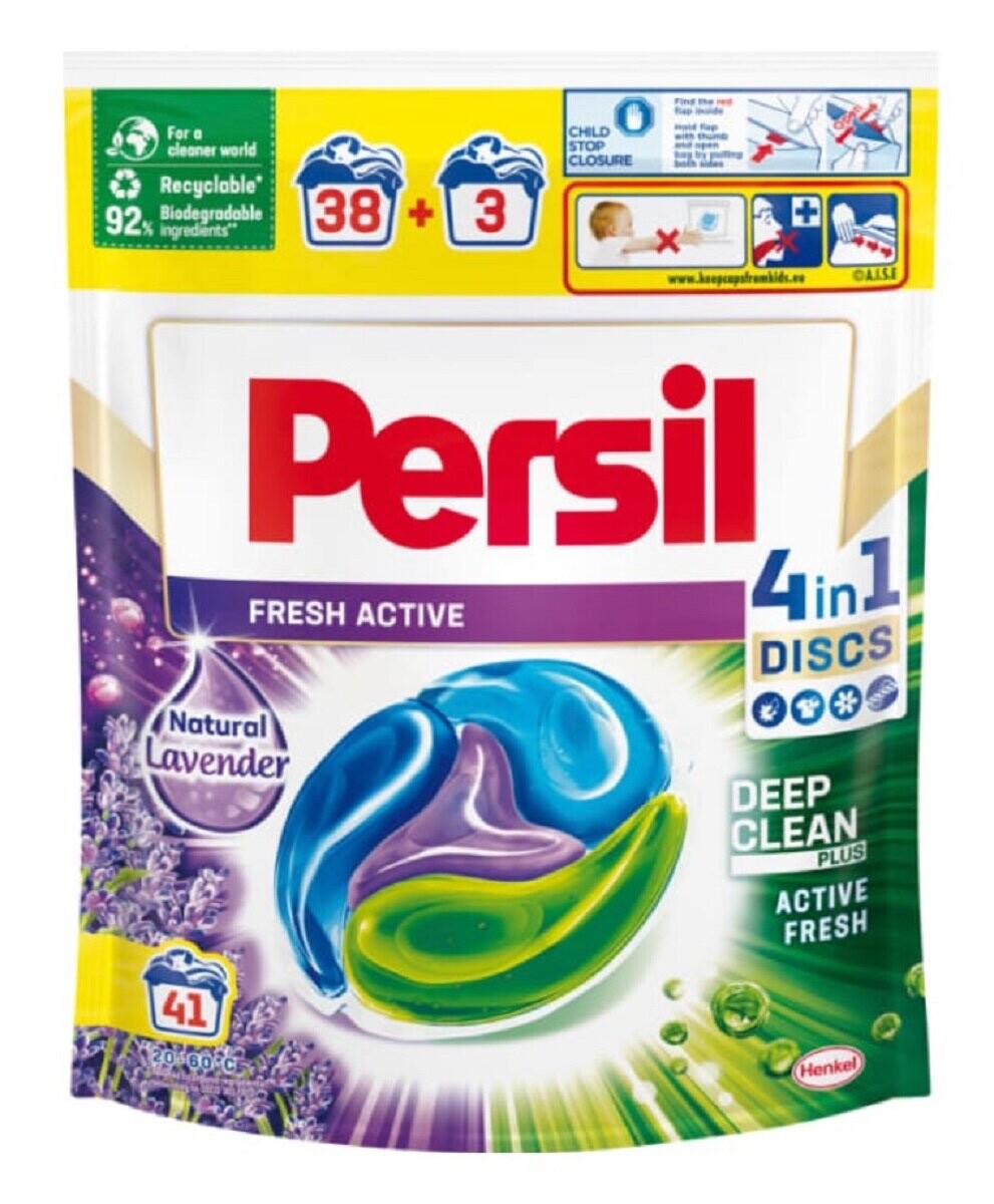 Henkel PERSIL LAVENDER Laundry Detergent caps -XL Pack 41 pods- FREE SHIPPING
