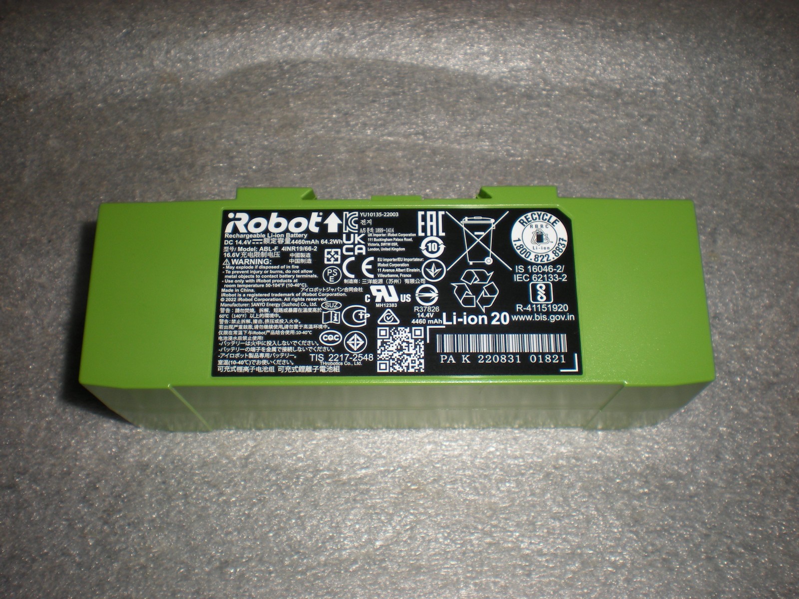 Genuine iRobot ABL-F 4460mAh Battery For Roomba e5 e6 i3 i4 i6 i7 i8 J7 J9 Combo