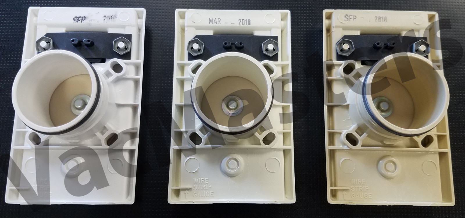 Vacuflo central vacuum “automatic” inlet valve, WHITE ALMOND or IVORY QTY 1