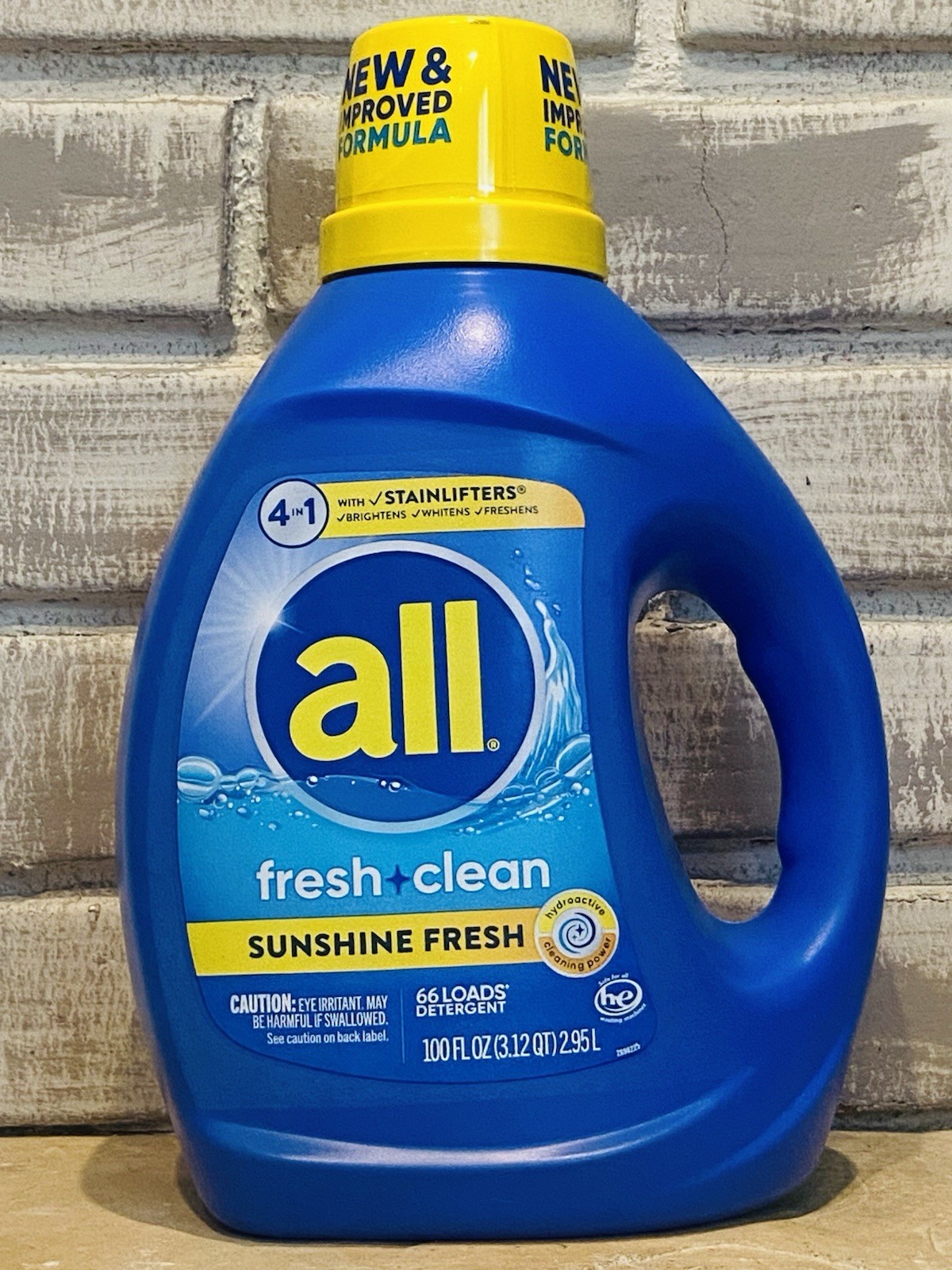 All Stainlifters 4 in 1 Sunshine Fresh Scent Liquid Laundry Detergent 100 Fl Oz