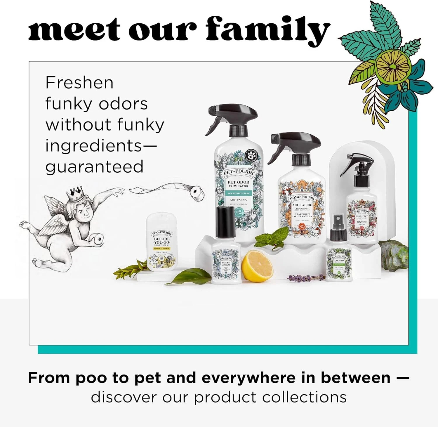Poo-Pourri Before-You-Go Toilet Spray Original Citrus Refill Bottle 16 fl oz
