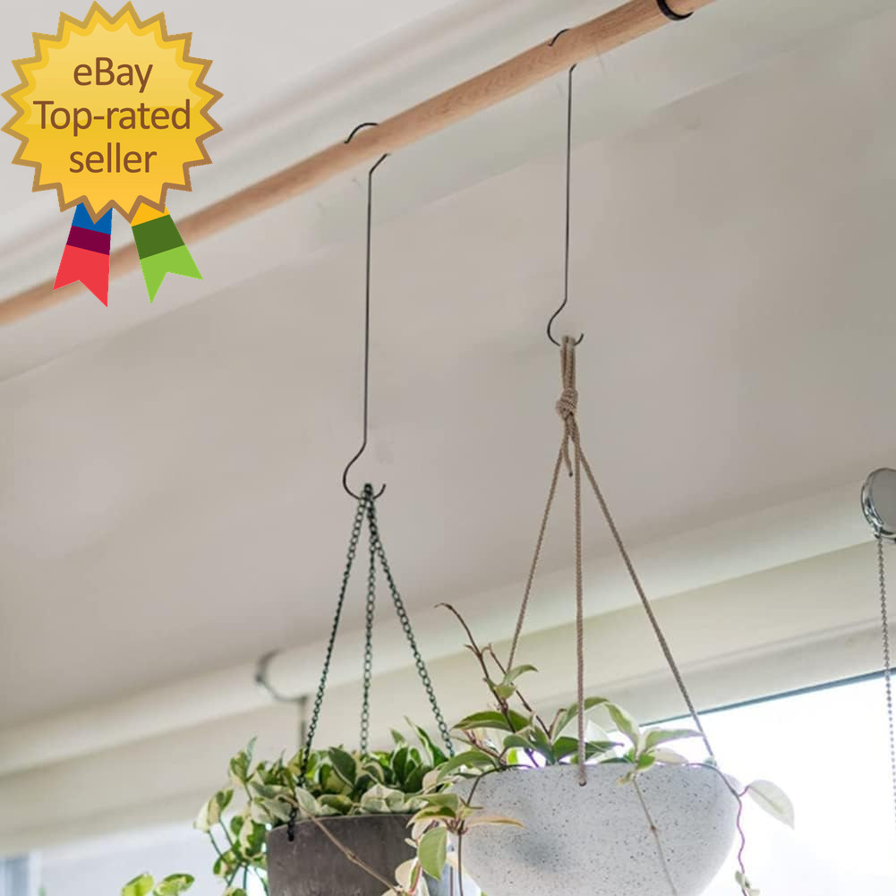 6 Pack 16 Inch Extra Large S Hooks Heavy Duty Plant Hanging Hook Long S Shaped