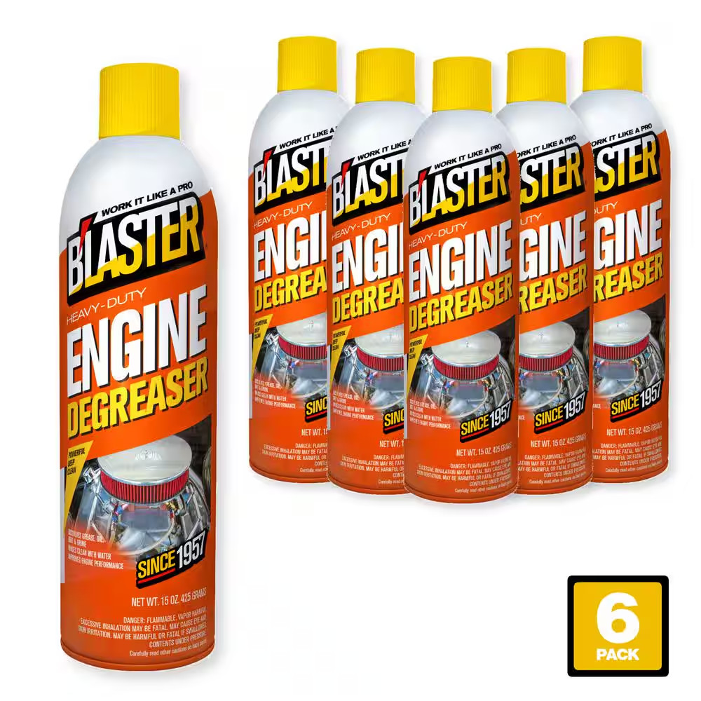 Heavy-Duty Engine Degreaser and Cleaner Spray – 15 oz. Pack of 6 Free Shipping