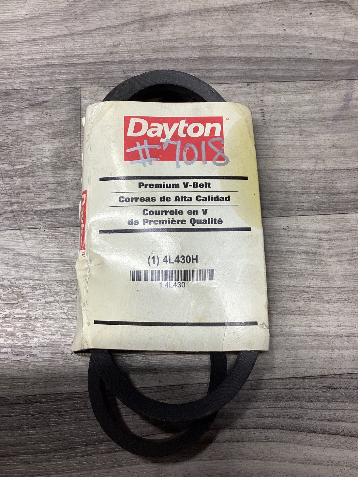 DAYTON 4L430 V-Belt #122N86