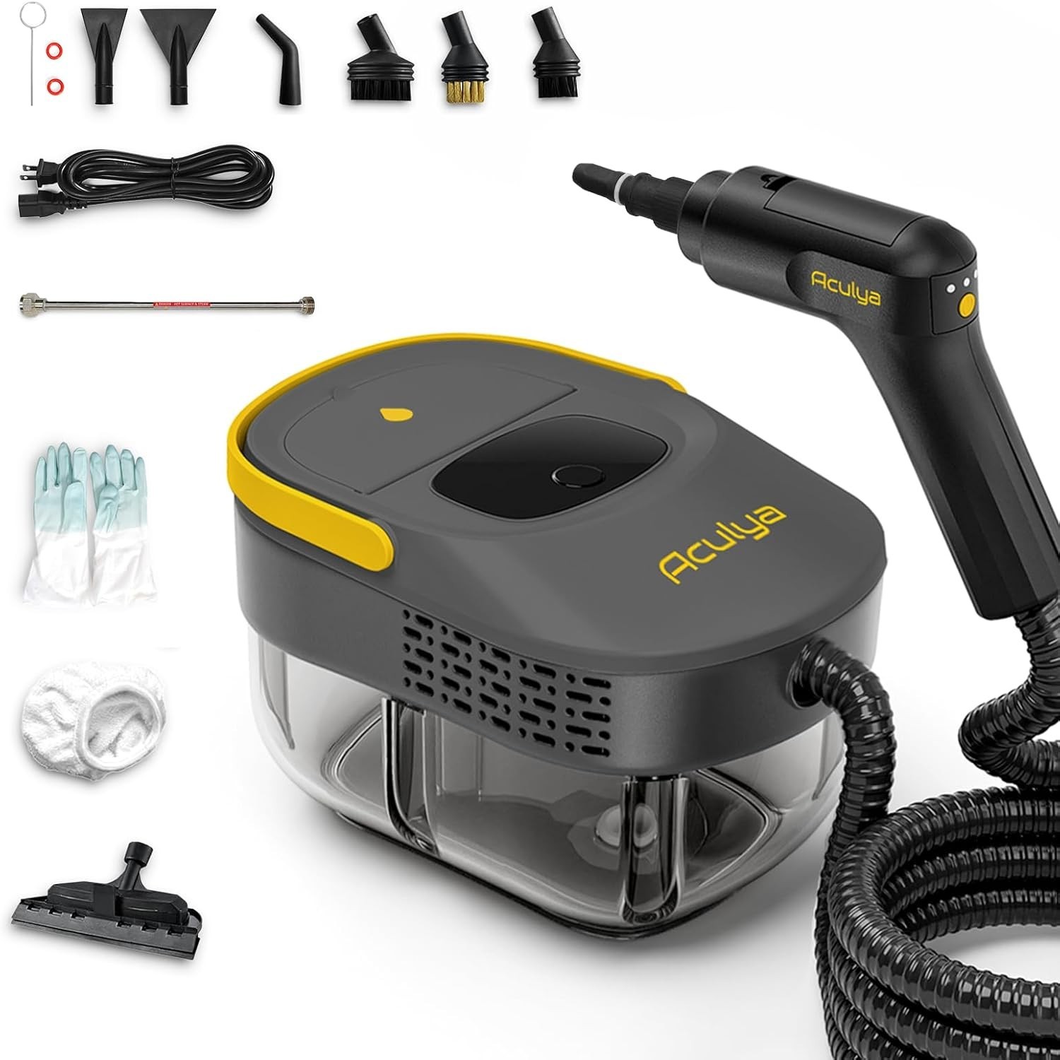 Professional-Grade Handheld Steam Cleaner – 30-60 Minutes of Steam Cleaning