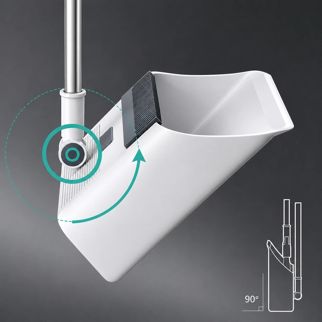 3-in-1 Foldable Broom Mop Dustpan Set Space Saving Cleaning Tool Home Office