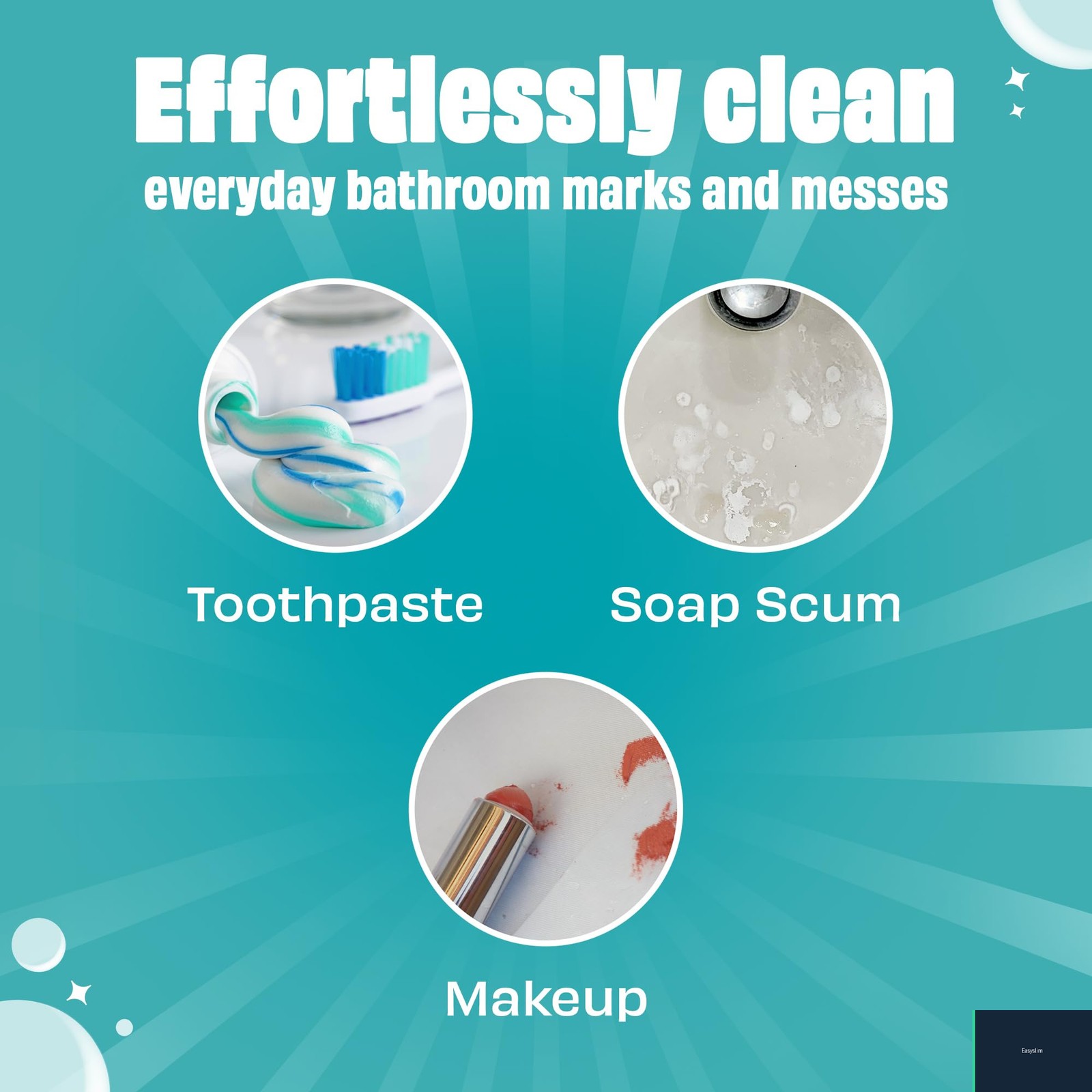 Bathroom Cleaning Erasers Rubber White Blue 32 Pack Sponge Bulk Multipurpose