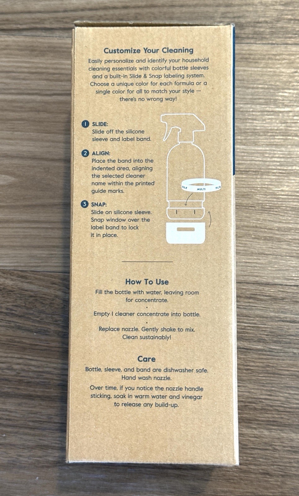 Grove Co. Glass Spray Bottle 16oz – White Silicone Sleeve w/ Spray Nozzle